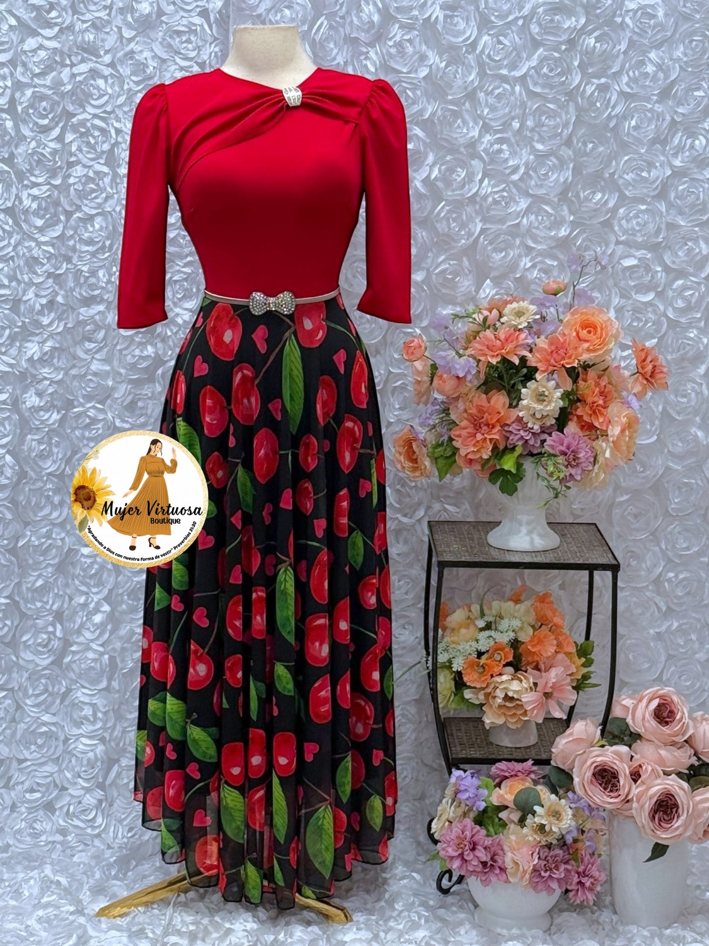 Rosalie Red Cherries 🍒 Dress