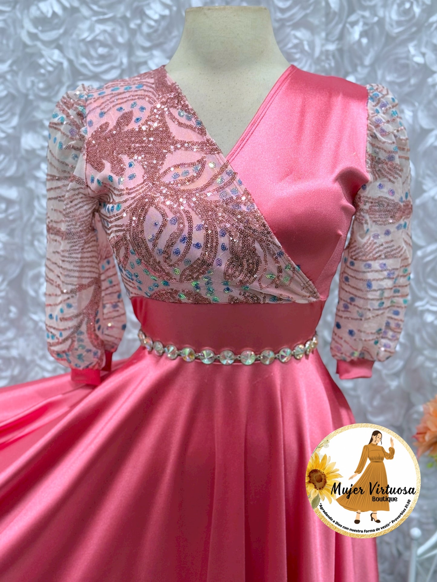 Charlotte Candy Pink Satin Dress