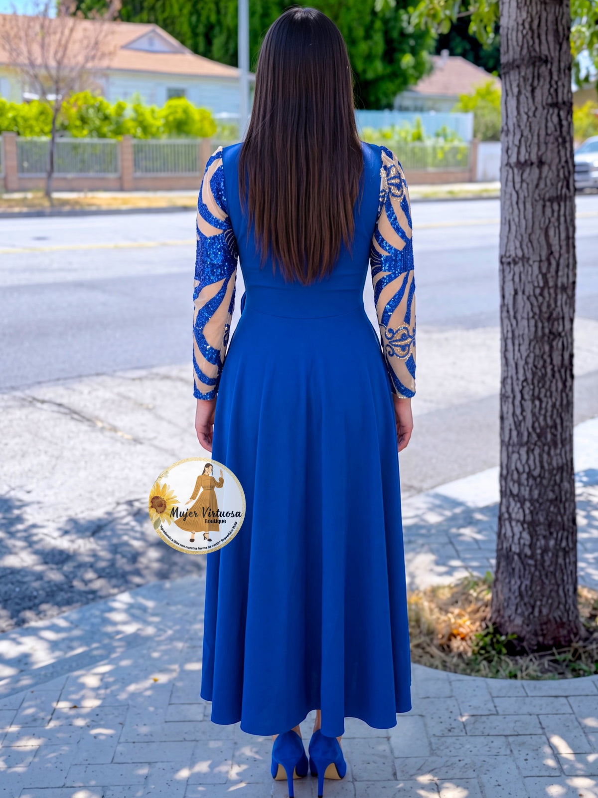 Damaris Royal Blue Dress