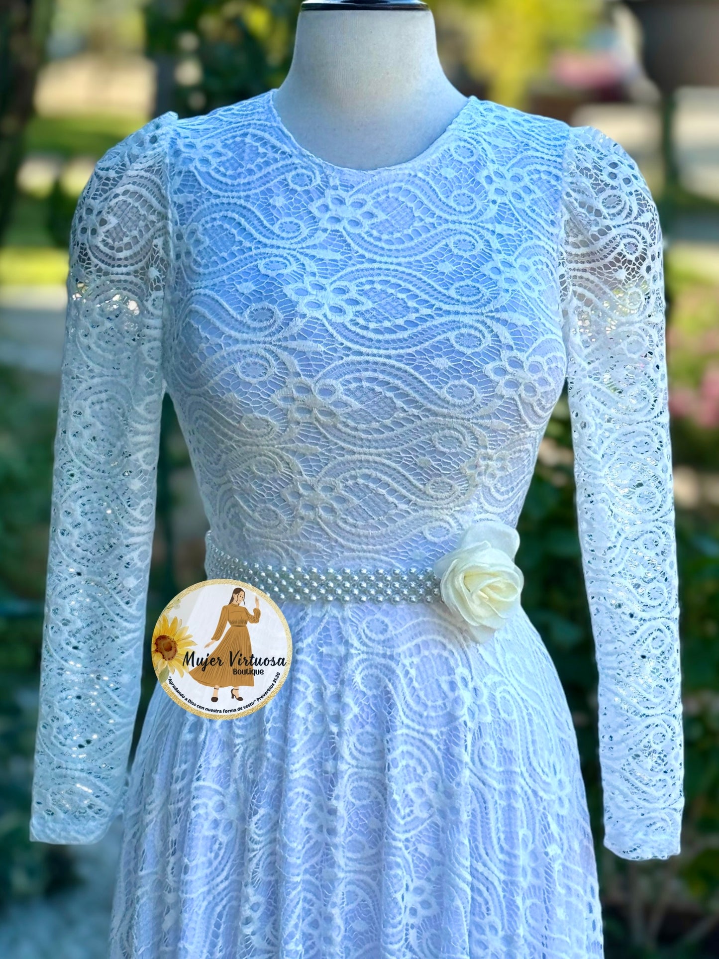 Valerie White Lace Dress