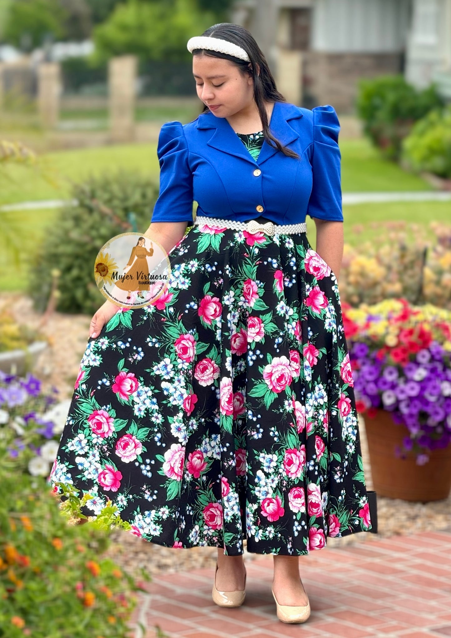 Arlet Royal Blazer Floral Dress