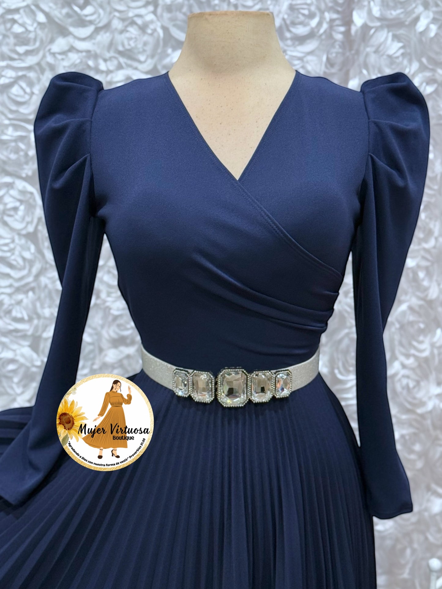 Yvette Navy Blue Dress