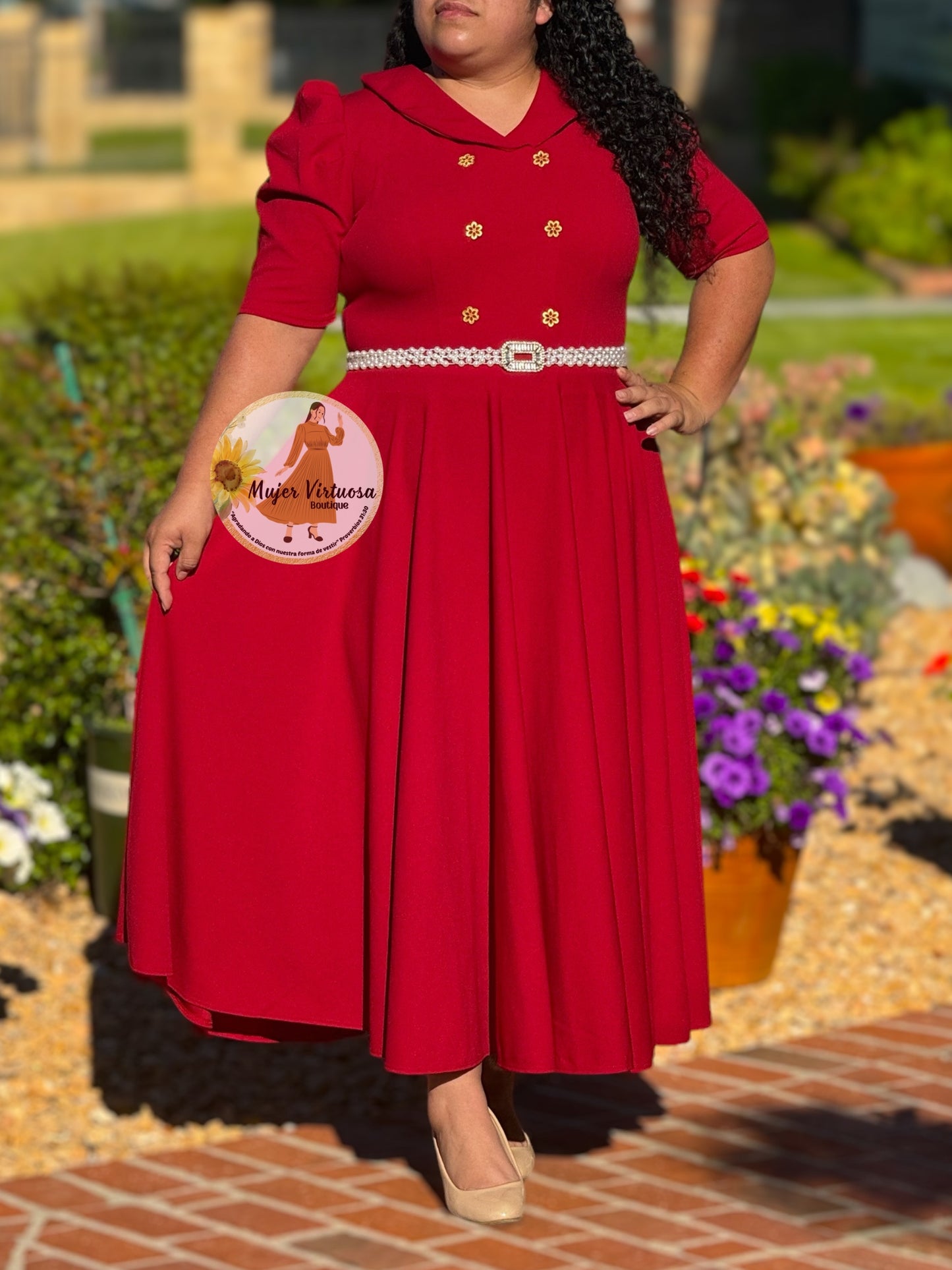 Dorothy Red Ruby Vintage Dress