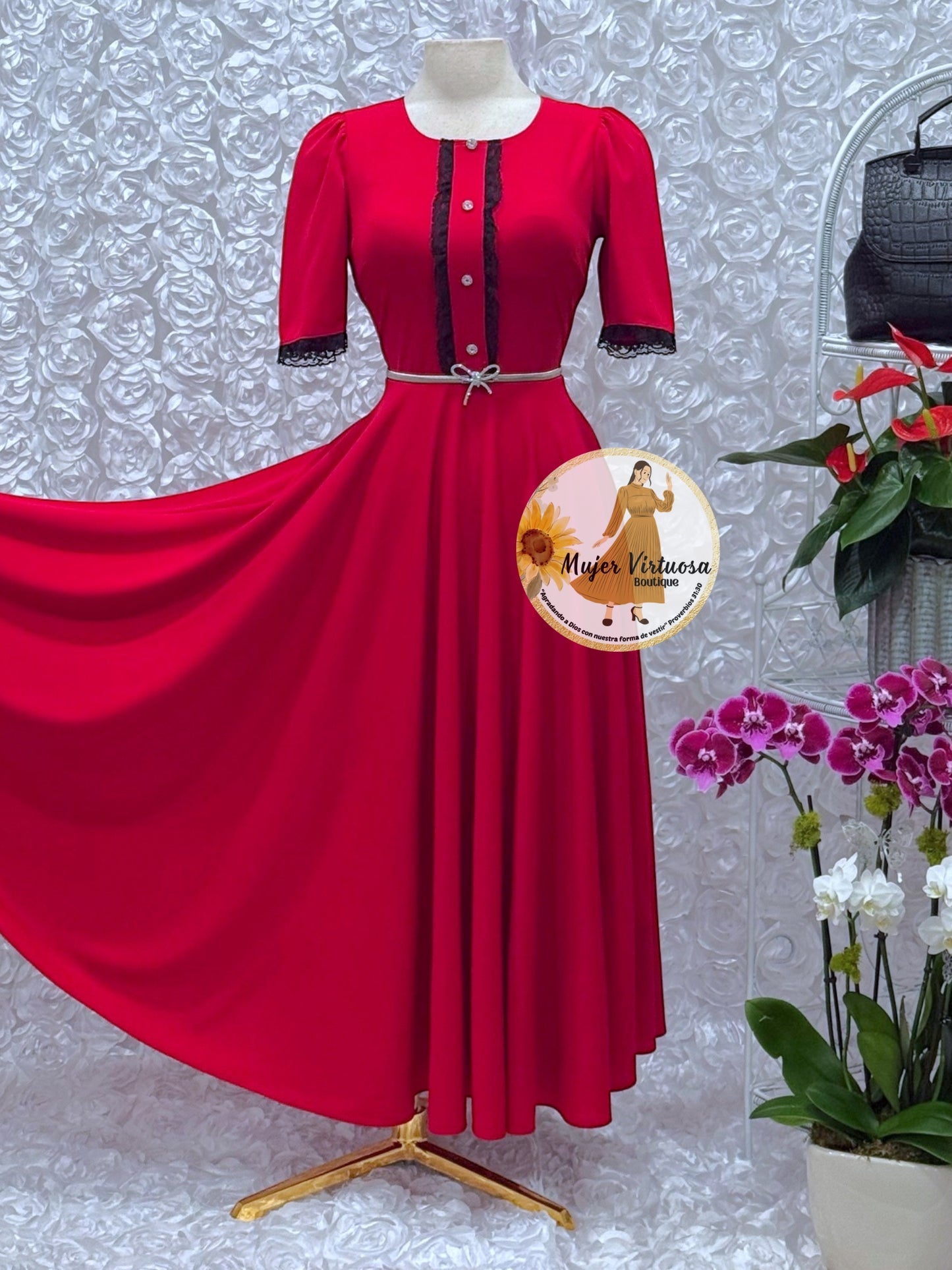 Eleanore Red Dress