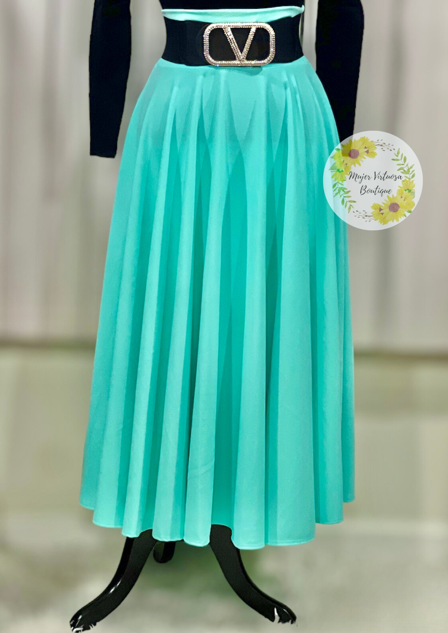 Mint Maxi Skirt