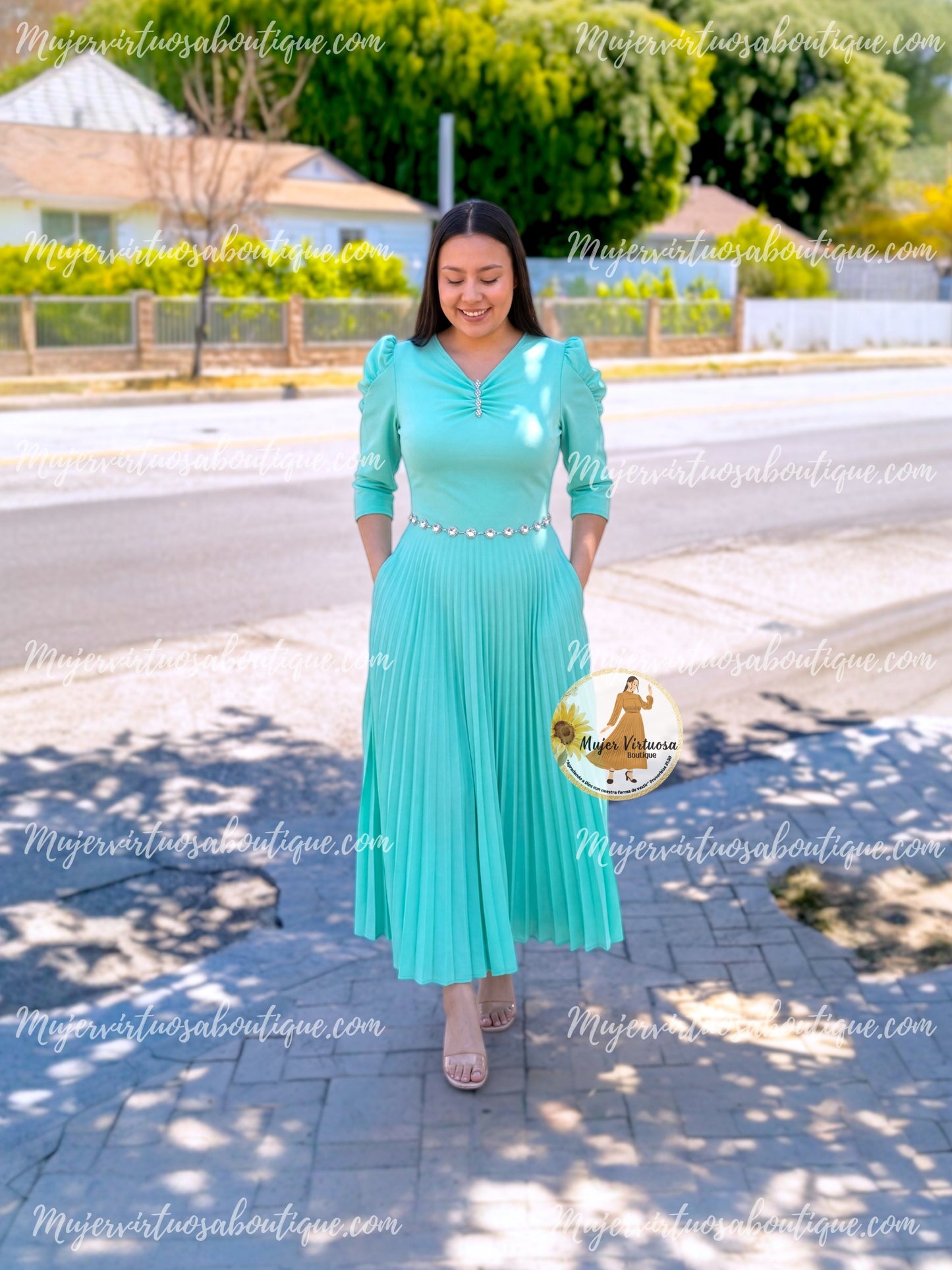 Sasha Mint Dress
