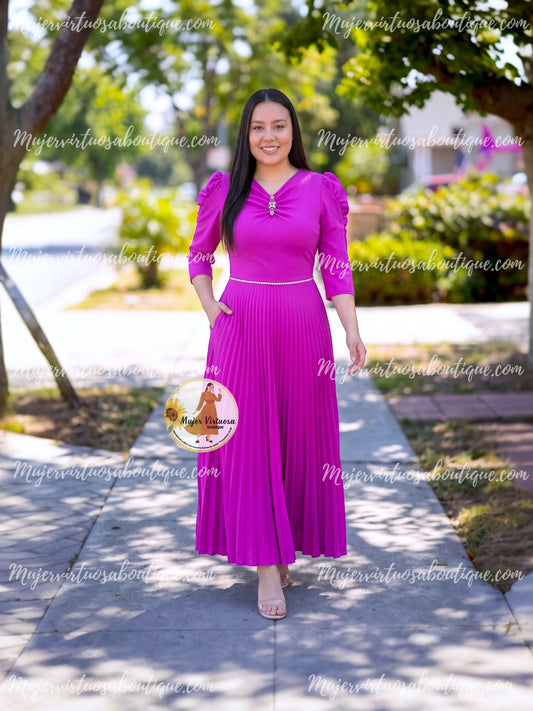 Sasha Magenta Dress