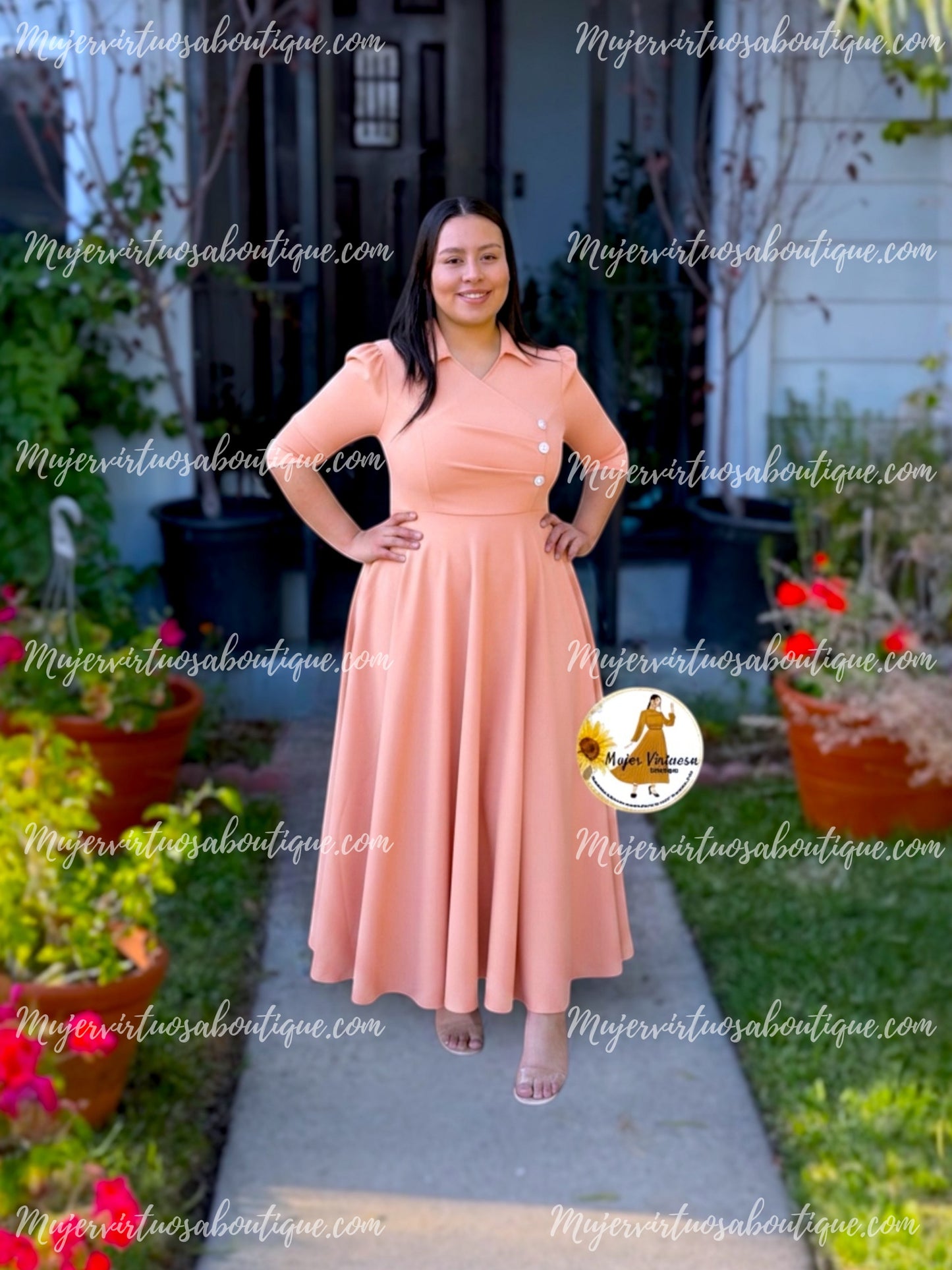 Priscila Melon Dress