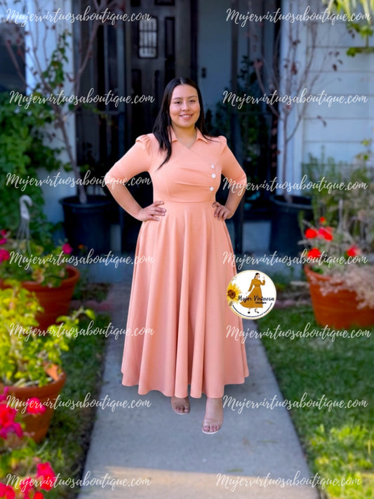 Priscila Melon Dress