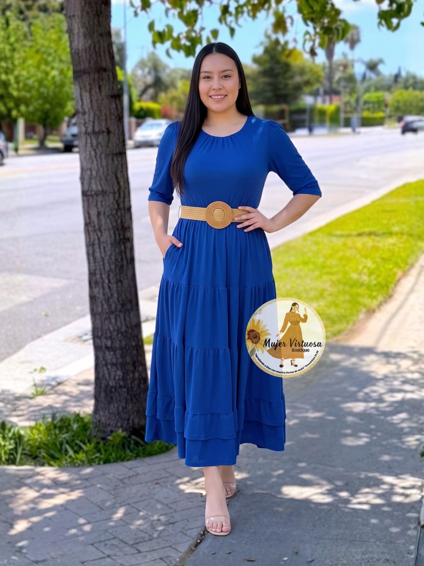 July Royal Blue Dress