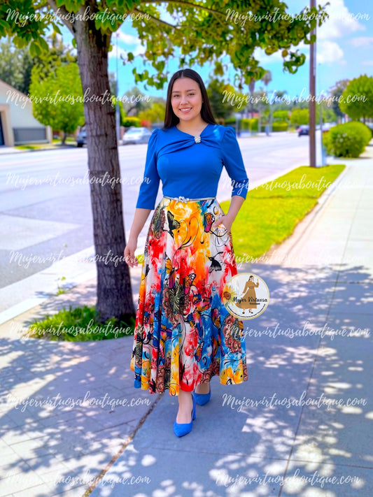 Rosalie Aqua Butterflies 🦋 Dress