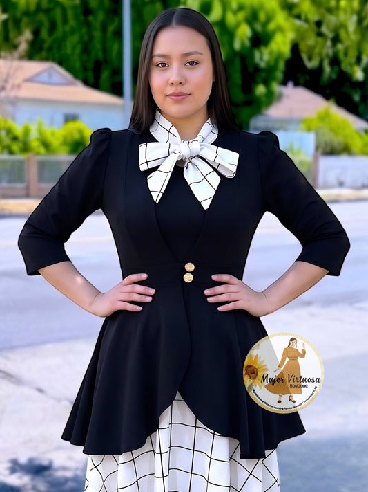 Black Peplum Blazer
