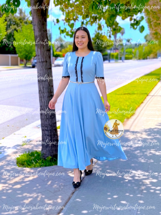 Eleanore Sky Blue Dress
