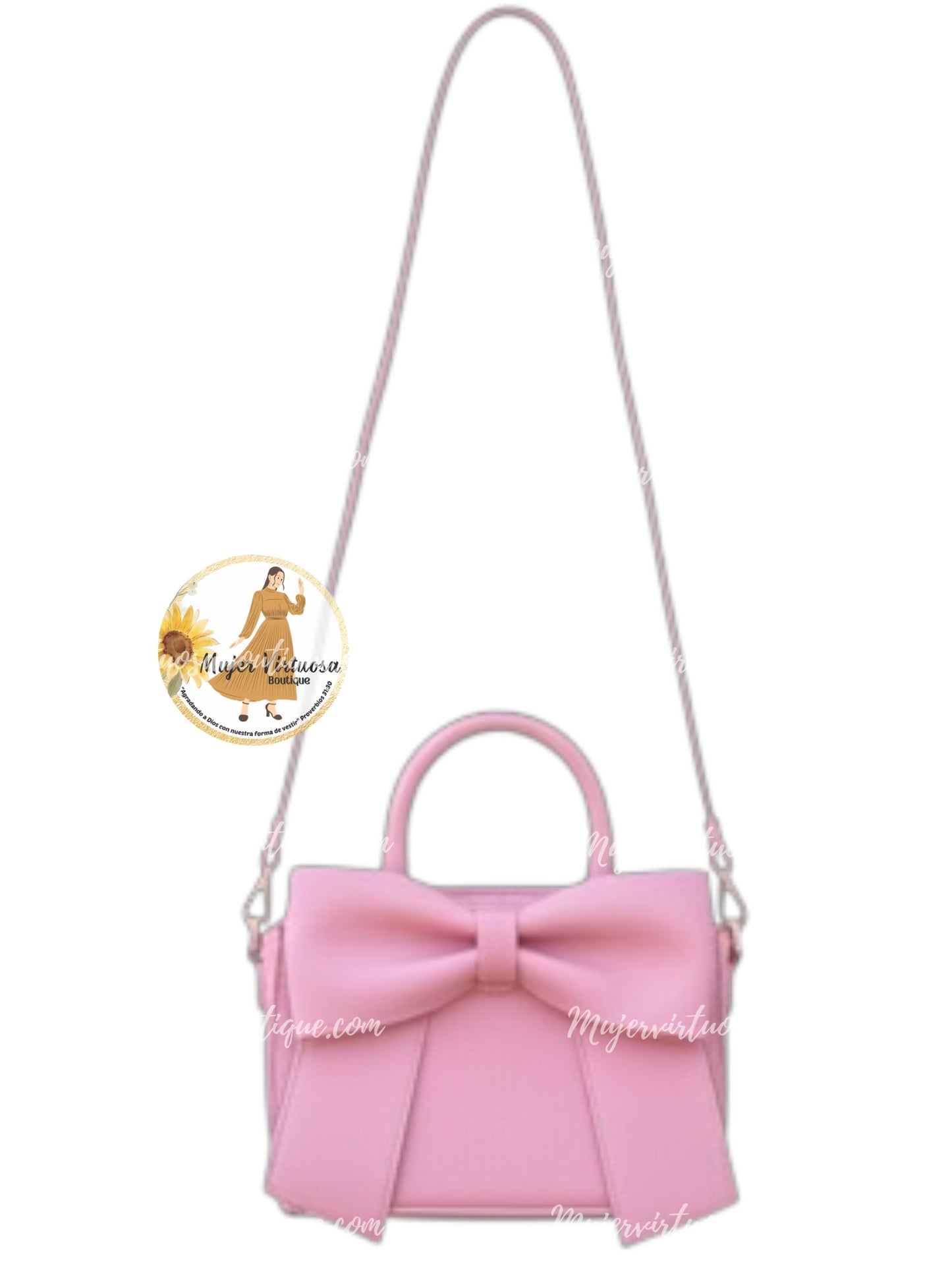 Pink Bow Crossbody Bag