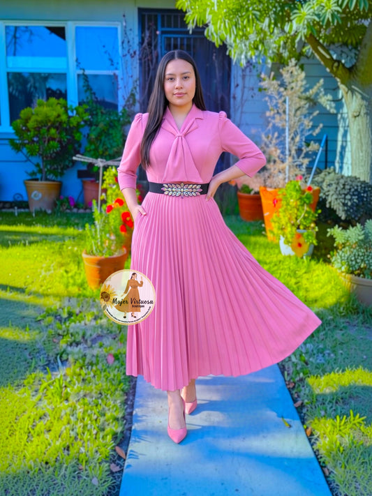 Evelyn Candy Pink Sailor Dress