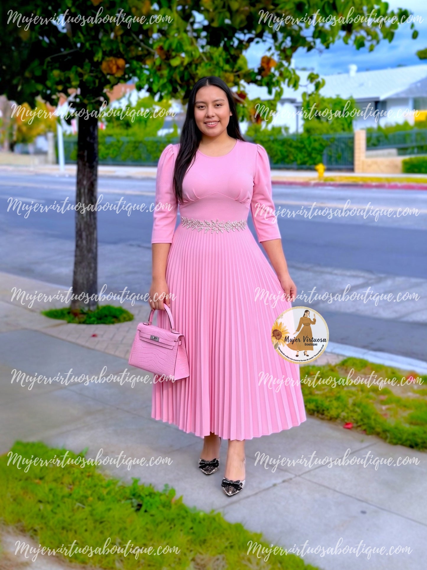 Cristel Pastel Pink Dress