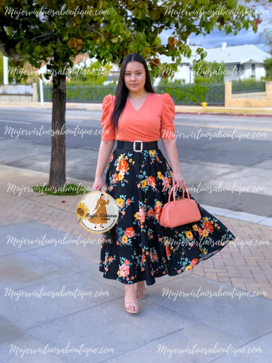 Susan Melon & Black Dress