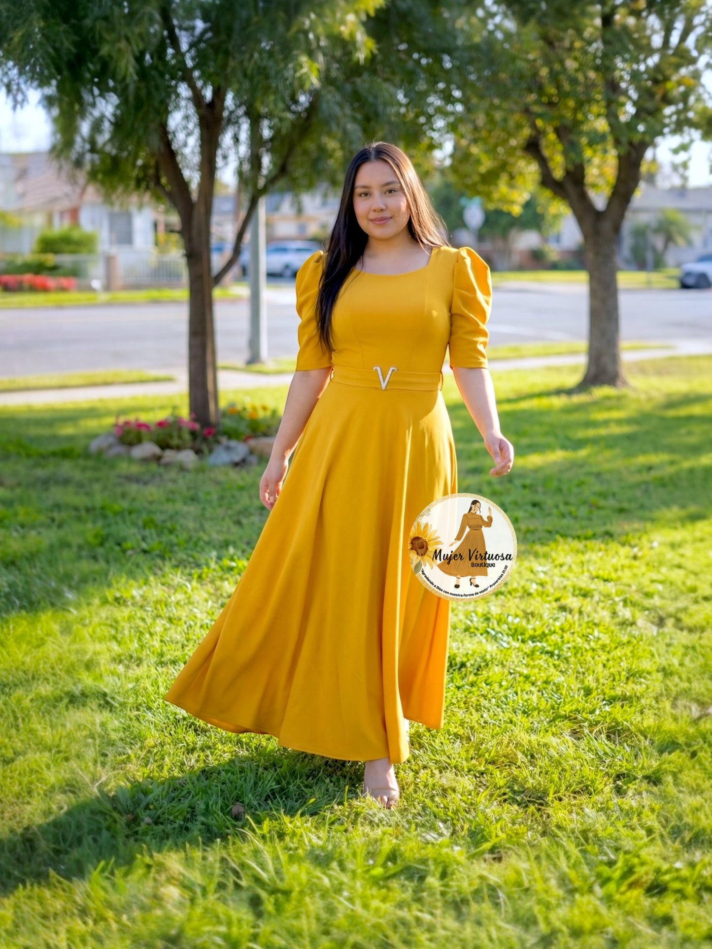 Lily Mustard Dress