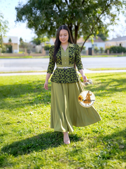Analy Avocado Green Mesh Dress