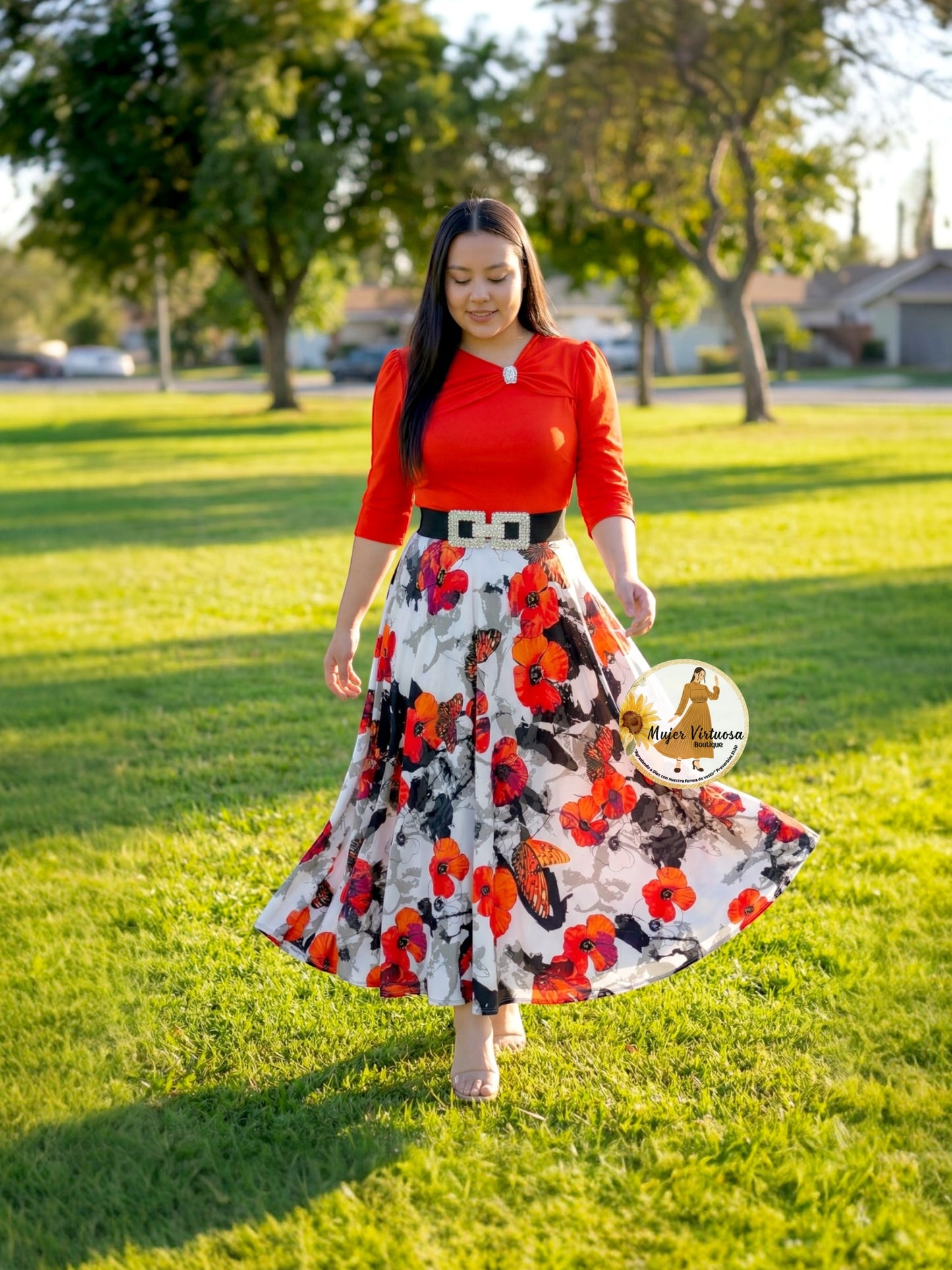 Rosalie Orange Butterflies 🦋 Dress