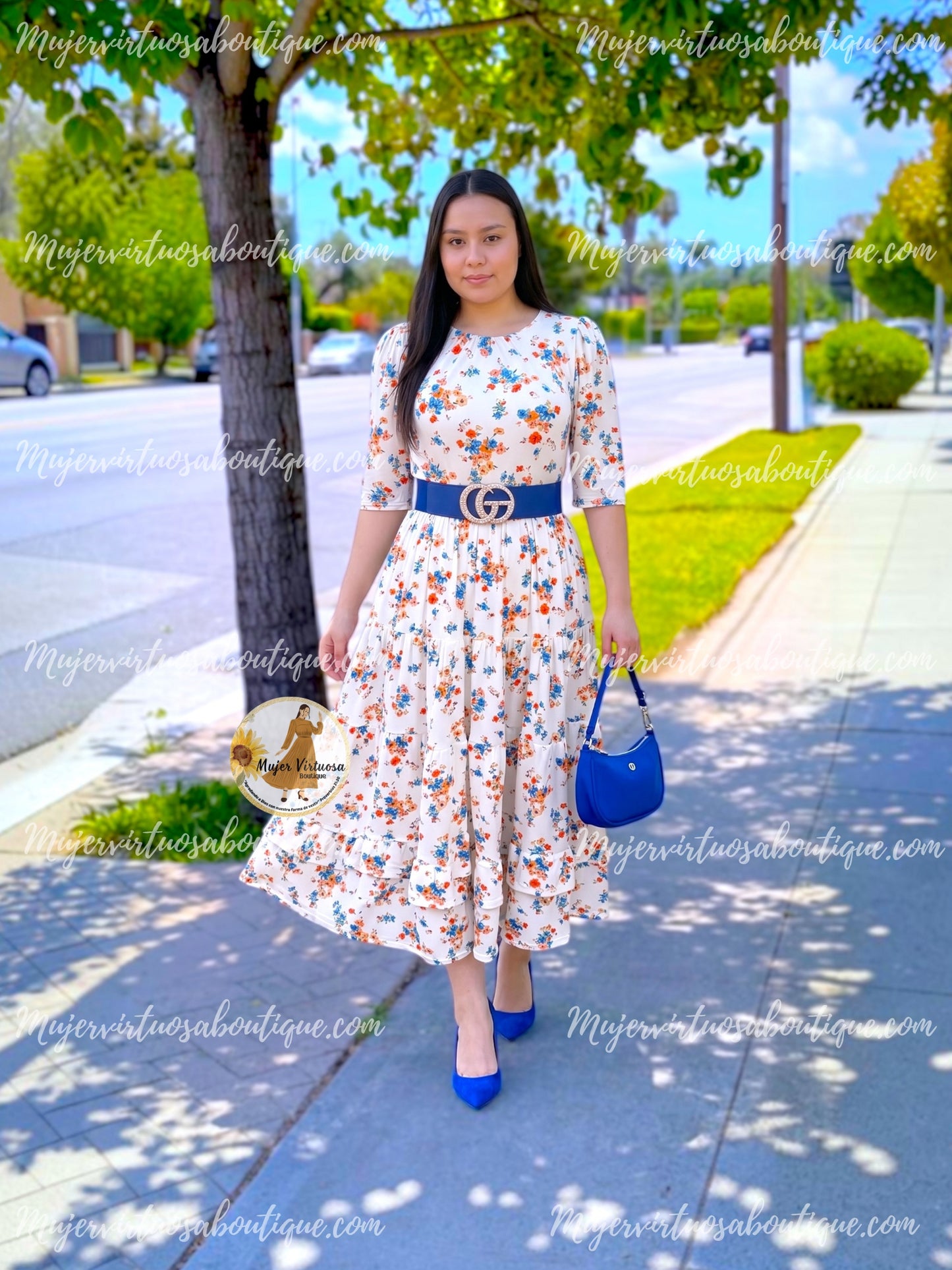 July White Floral Dress