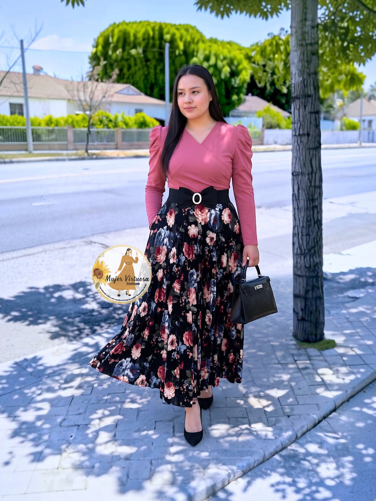 Yvette Rosa Viejo & Black Dress