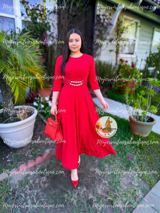 Amira Red Dress