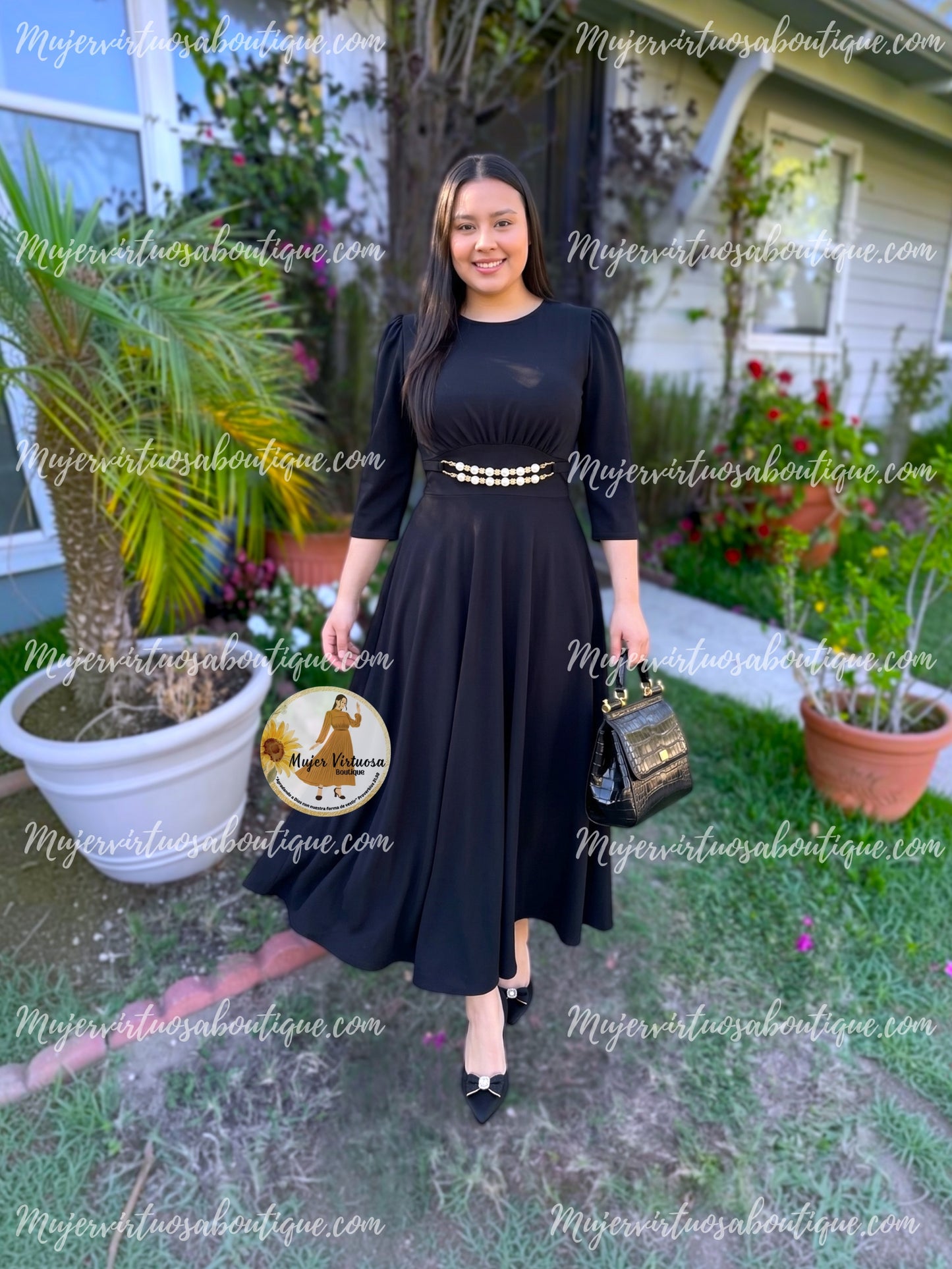 Amira Black Dress