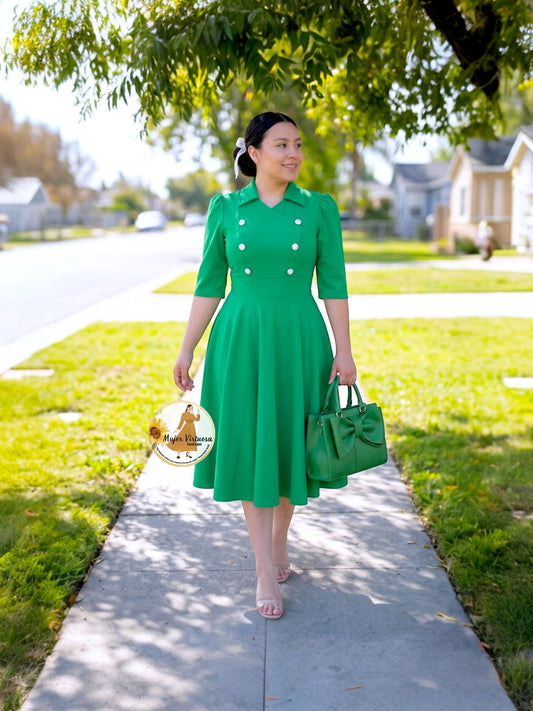 Frida Green Midi Dress