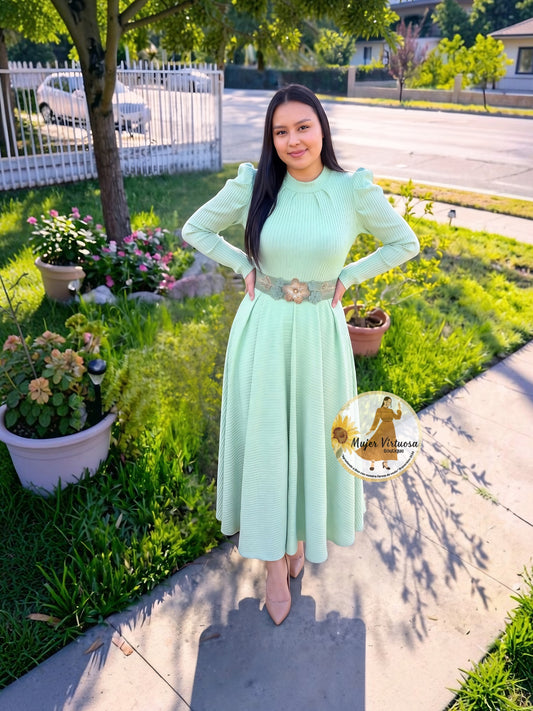 Eloisa Lime Green Dress