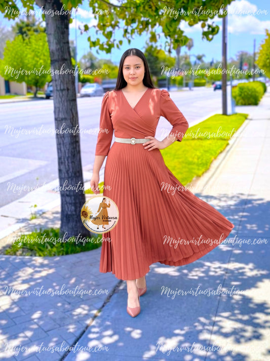 Celine Rosa Viejo Crepe Dress