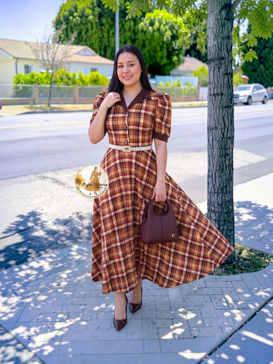 Rachel Brown Plaid Dress