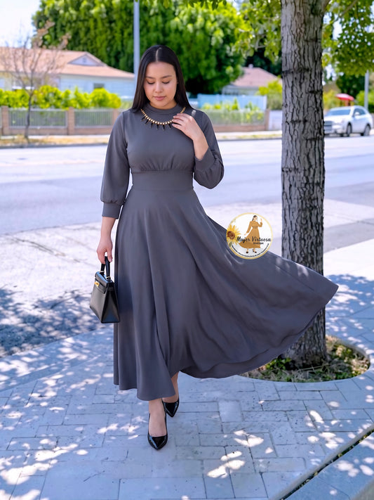 Aby Grey Dress
