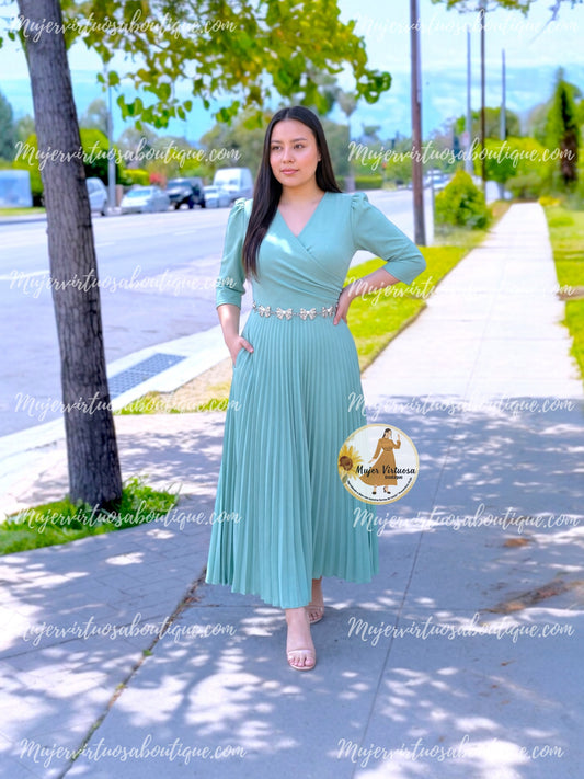 Celine Sage Dress
