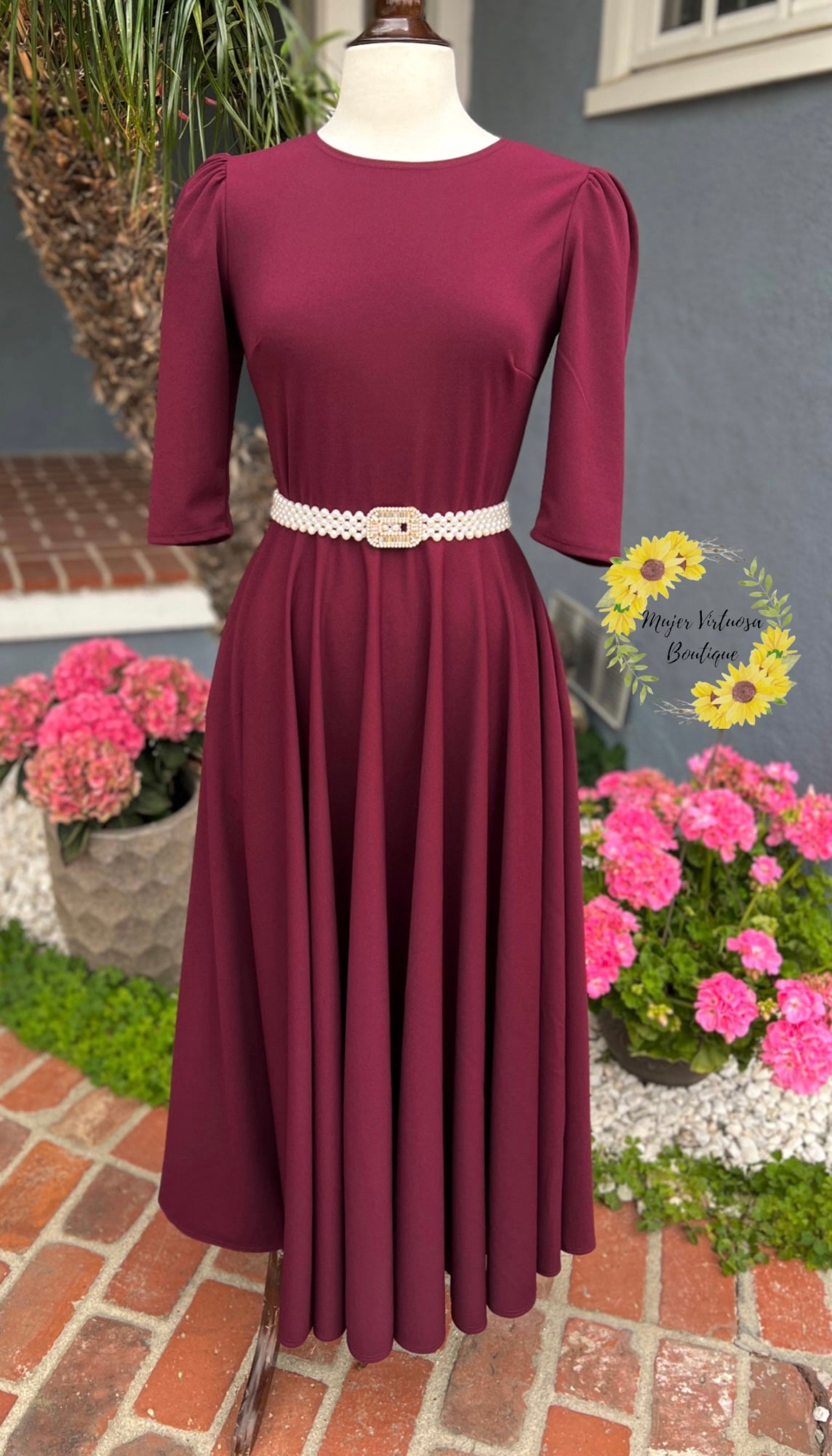 Burgundy Maxi Dress