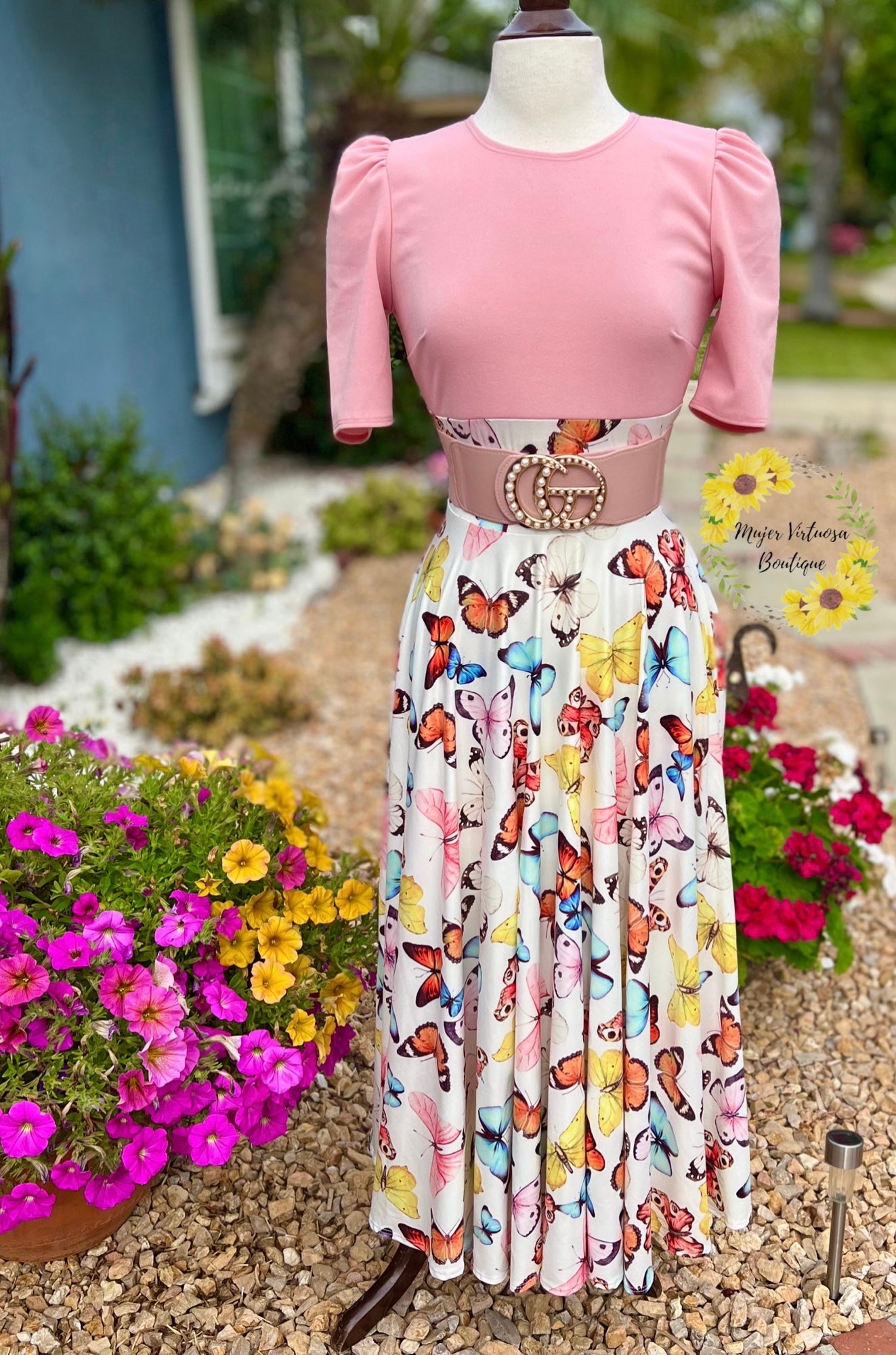 Pink Butterfly 🦋 Maxi Dress