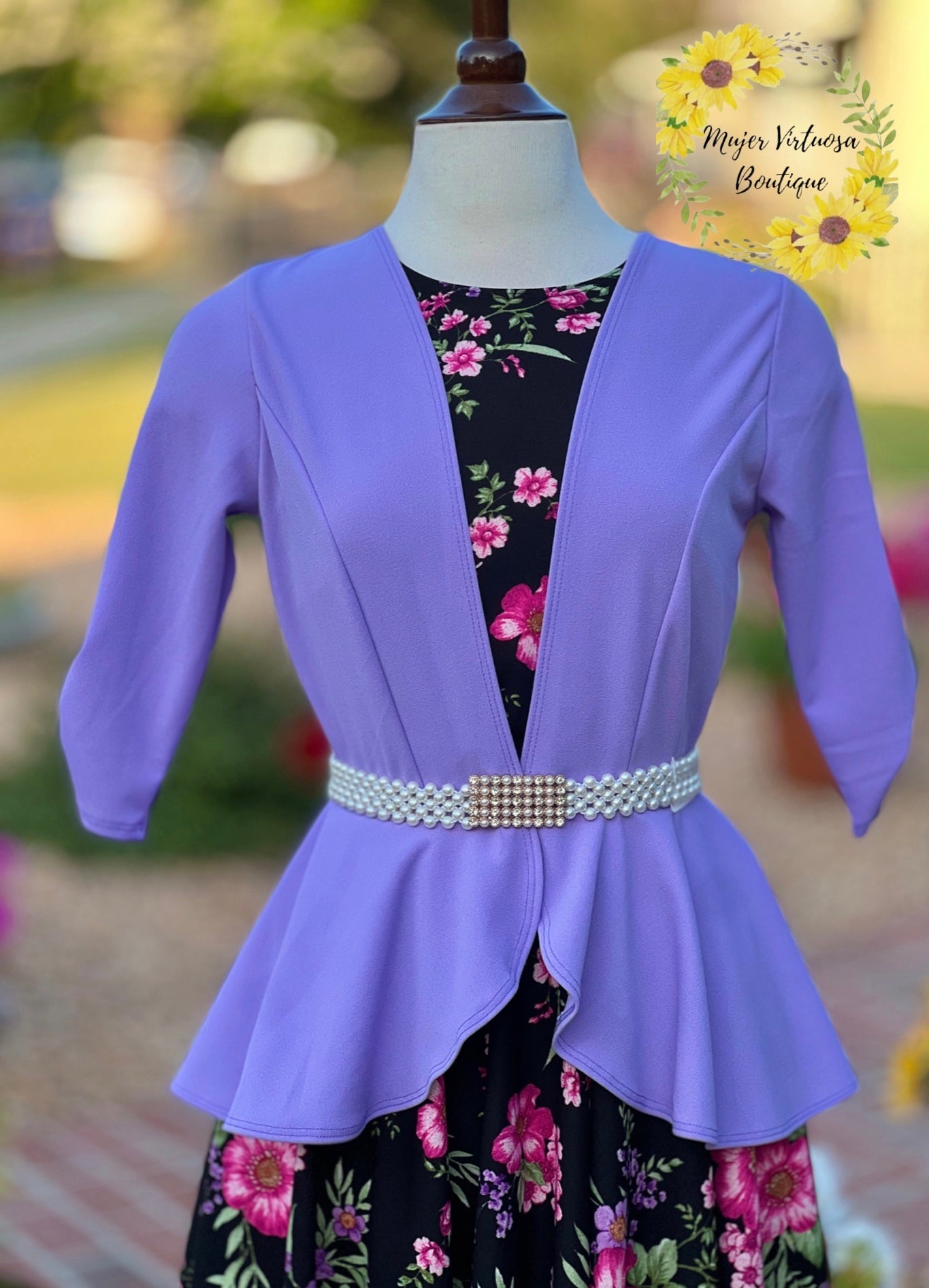 Helena Lilac Blazer Dress