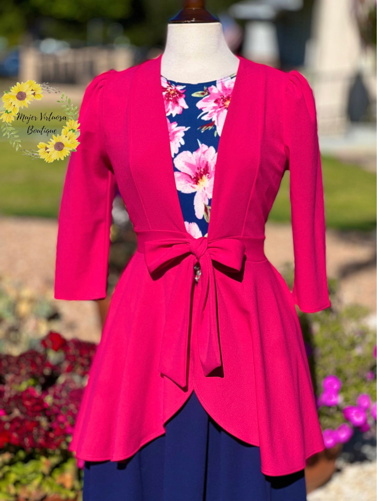 Fucsia Long Blazer