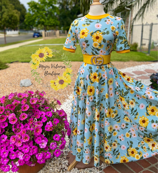 Sunflower Celeste Retro Dress