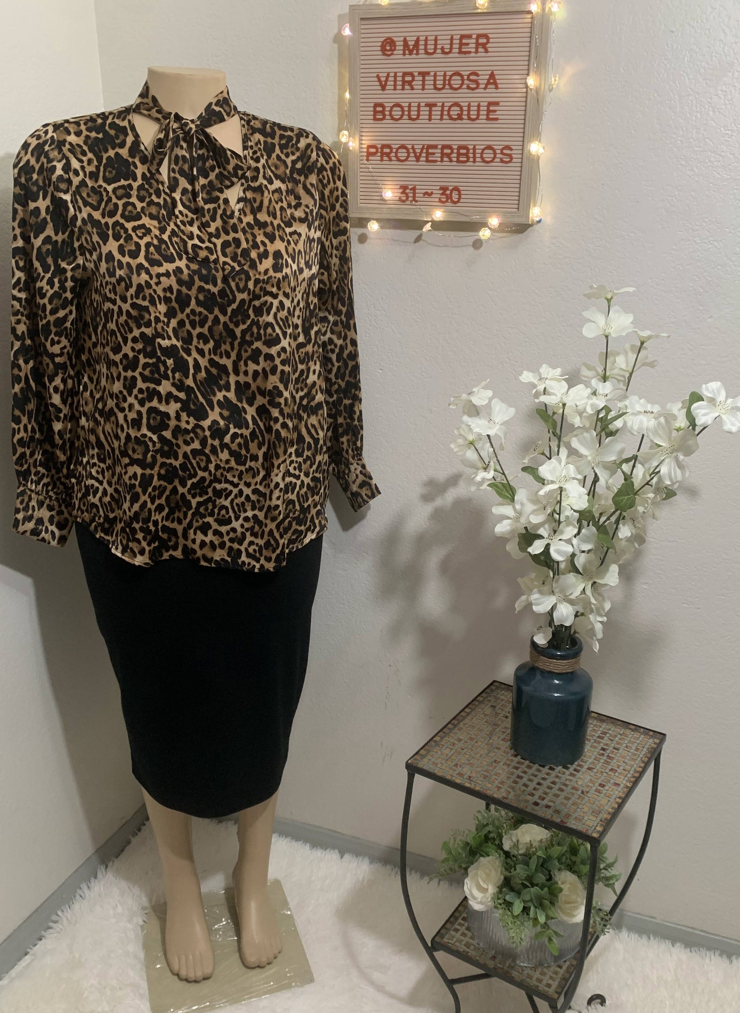 Judith Leopard Print Top