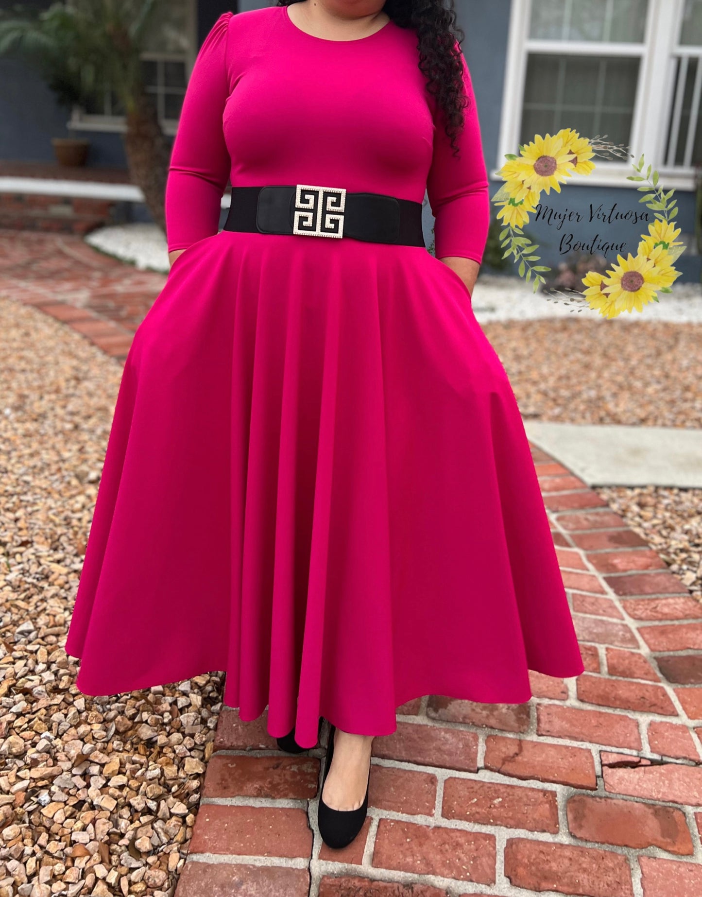 Hot Pink Maxi Dress