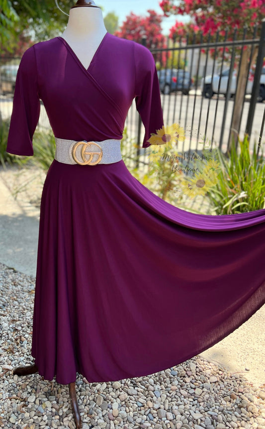 Morado Uva Maxi Dress