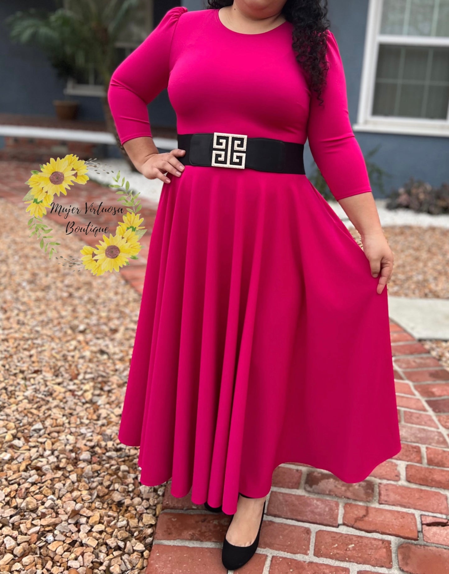 Hot Pink Maxi Dress