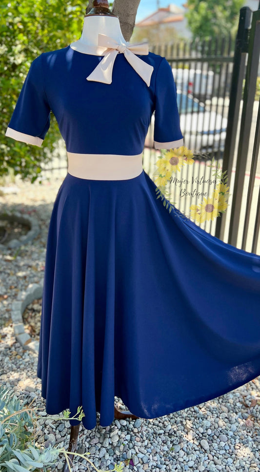 Genesis Navy Vintage Dress